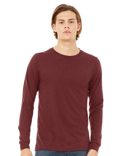 XS - Heather CVC Long Sleeve Tee - 3501CVC