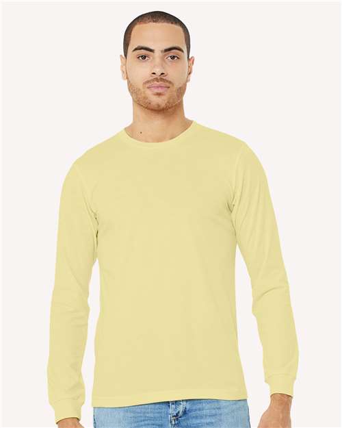 XS - Heather CVC Long Sleeve Tee - 3501CVC