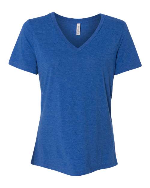 Women's Relaxed Triblend Short Sleeve V-Neck T-Shirt - 6415