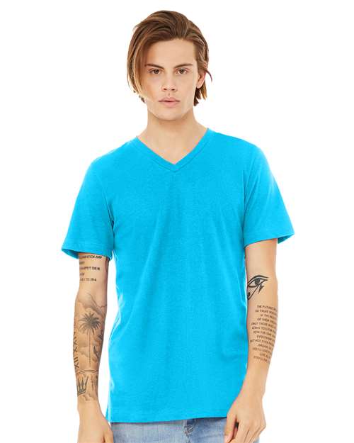 XS - Heather CVC V-Neck T-Shirt - 3005CVC