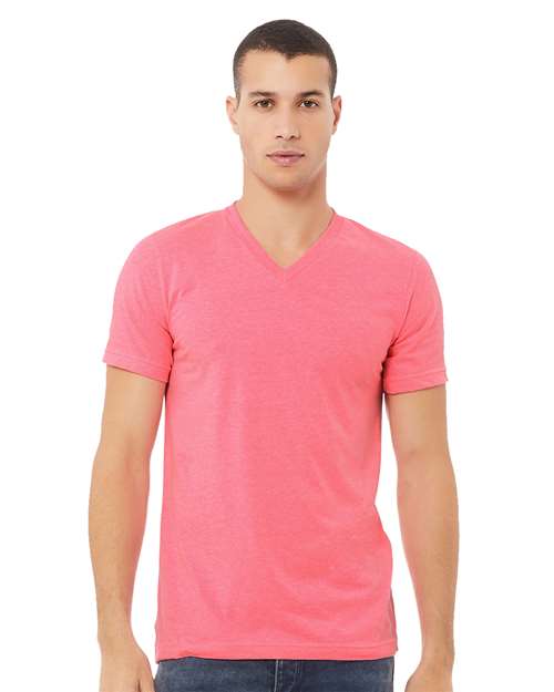 XS - Heather CVC V-Neck T-Shirt - 3005CVC