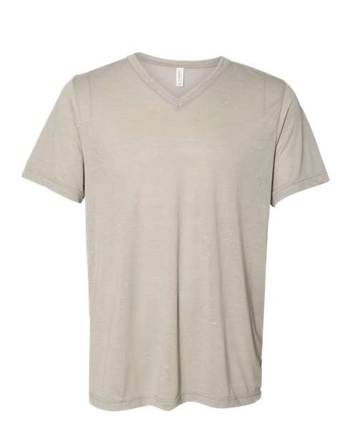 Textured Jersey V-Neck T-Shirt - 3655