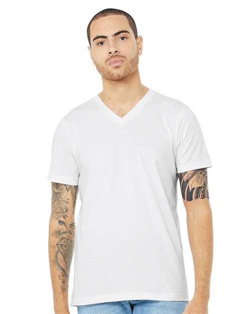 XS - Heather CVC V-Neck T-Shirt - 3005CVC