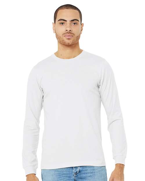 XS - Heather CVC Long Sleeve Tee - 3501CVC