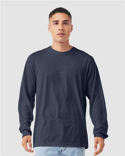 XS - Heather CVC Long Sleeve Tee - 3501CVC