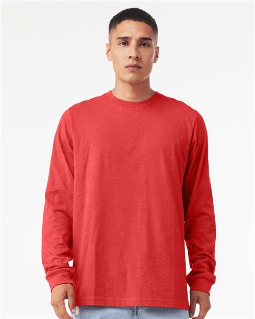 XS - Heather CVC Long Sleeve Tee - 3501CVC