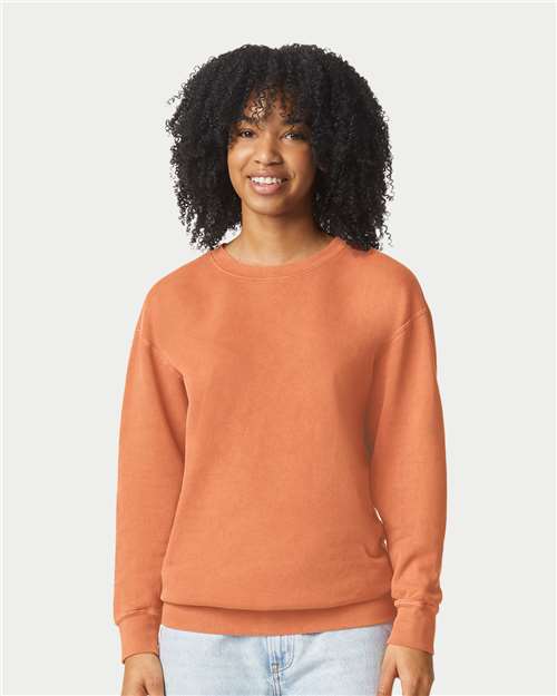 Garment-Dyed Lightweight Fleece Crewneck Sweatshirt - 1466