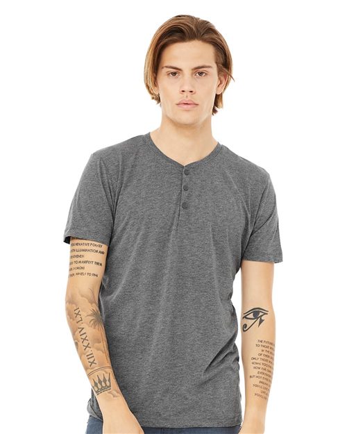 Short Sleeve Henley T-Shirt - 3125