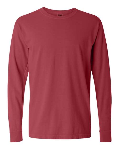 3XL - Garment-Dyed Heavyweight Long Sleeve T-Shirt - 6014