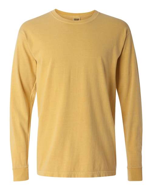 3XL - Garment-Dyed Heavyweight Long Sleeve T-Shirt - 6014