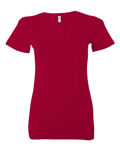 Women’s Jersey Deep V-Neck T-Shirt - 6035