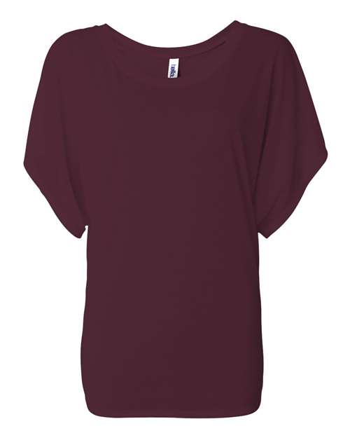 Women’s Flowy Draped Dolman T-Shirt - 8821