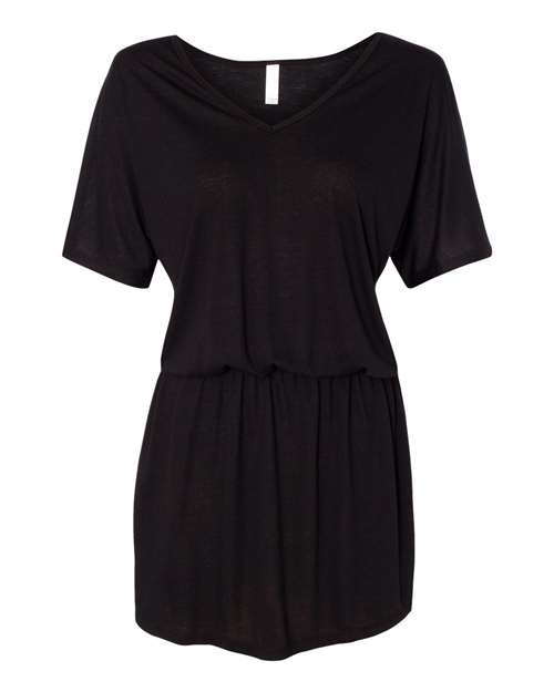 Women's Flowy V-neck Dress - 8812