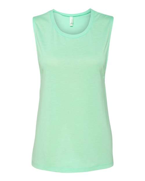 2XL - Women's Flowy Scoop Muscle Tank - 8803