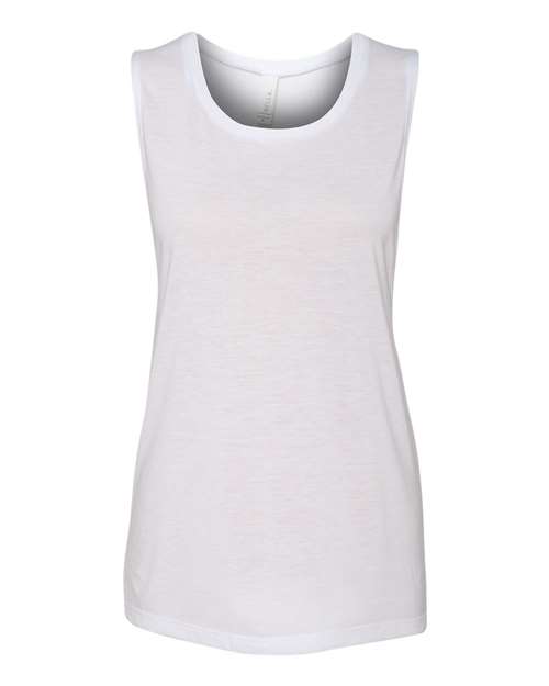 2XL - Women's Flowy Scoop Muscle Tank - 8803