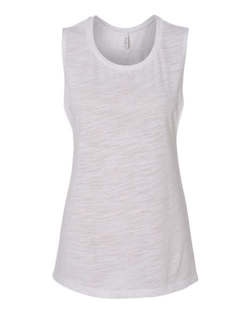 2XL - Women's Flowy Scoop Muscle Tank - 8803