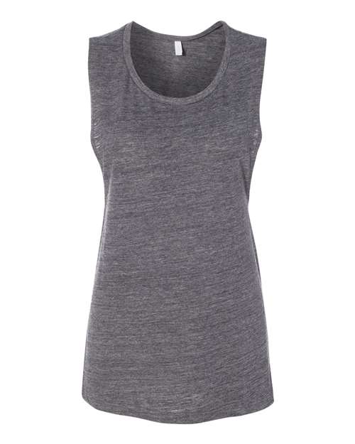 2XL - Women's Flowy Scoop Muscle Tank - 8803