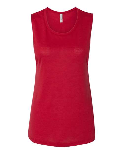 2XL - Women's Flowy Scoop Muscle Tank - 8803