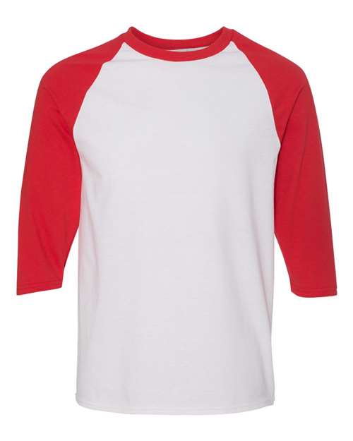 Heavy Cotton™ Raglan Three-Quarter Sleeve T-Shirt - 5700