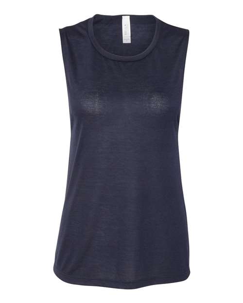 2XL - Women's Flowy Scoop Muscle Tank - 8803