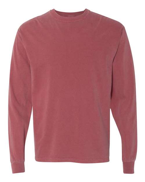 3XL - Garment-Dyed Heavyweight Long Sleeve T-Shirt - 6014