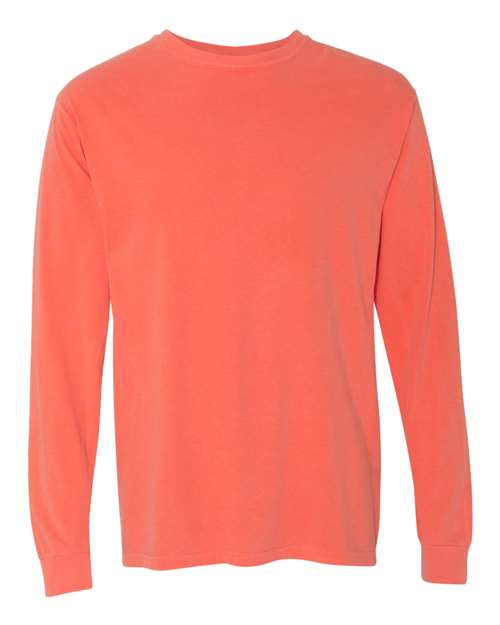 3XL - Garment-Dyed Heavyweight Long Sleeve T-Shirt - 6014