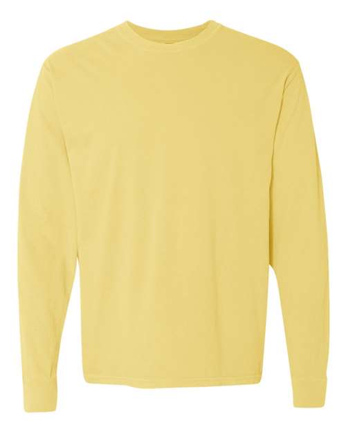 XL - Garment-Dyed Heavyweight Long Sleeve T-Shirt - 6014