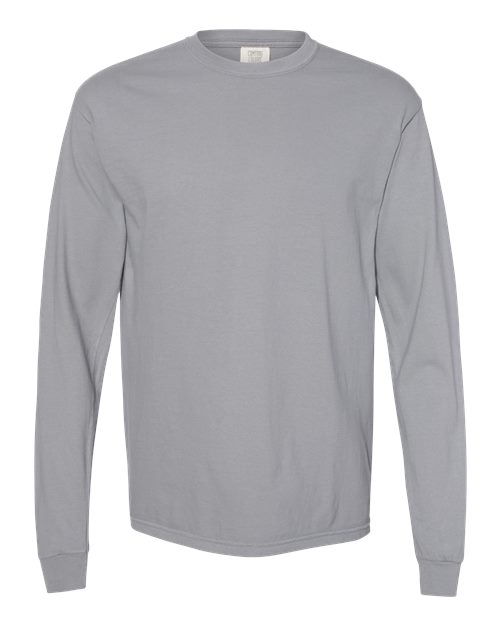 XL - Garment-Dyed Heavyweight Long Sleeve T-Shirt - 6014