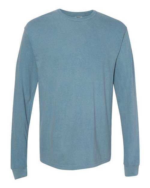 XL - Garment-Dyed Heavyweight Long Sleeve T-Shirt - 6014