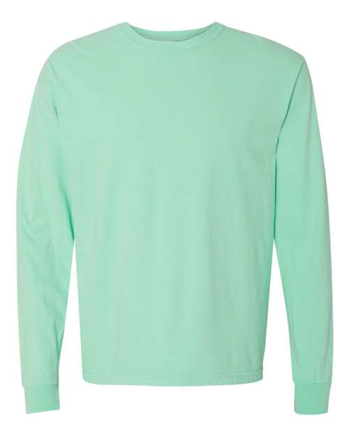 XL - Garment-Dyed Heavyweight Long Sleeve T-Shirt - 6014