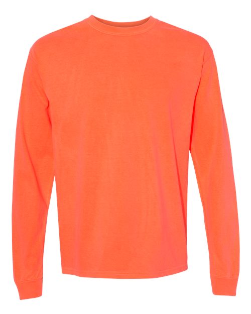 XL - Garment-Dyed Heavyweight Long Sleeve T-Shirt - 6014