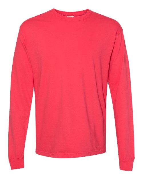 3XL - Garment-Dyed Heavyweight Long Sleeve T-Shirt - 6014