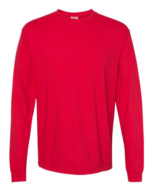 3XL - Garment-Dyed Heavyweight Long Sleeve T-Shirt - 6014