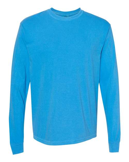 3XL - Garment-Dyed Heavyweight Long Sleeve T-Shirt - 6014