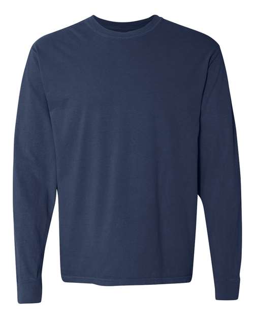 2XL - Garment-Dyed Heavyweight Long Sleeve T-Shirt - 6014