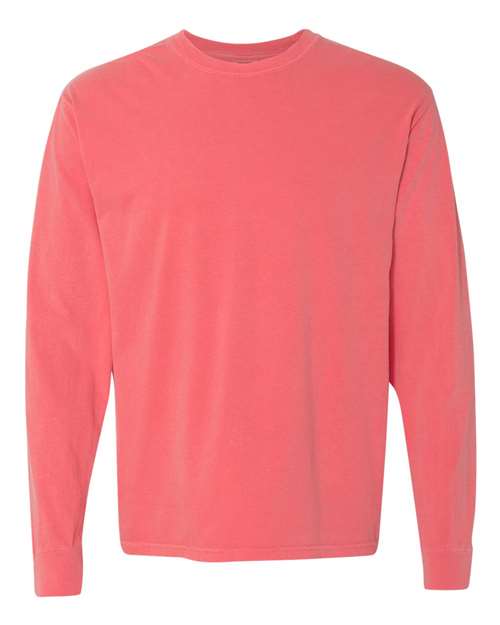 3XL - Garment-Dyed Heavyweight Long Sleeve T-Shirt - 6014