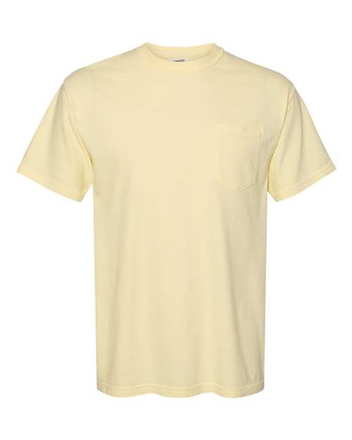 3XL - Garment-Dyed Heavyweight Pocket T-Shirt - 6030
