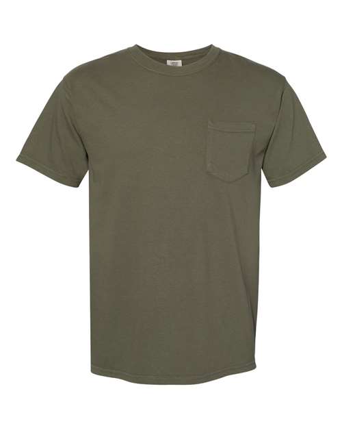 3XL - Garment-Dyed Heavyweight Pocket T-Shirt - 6030