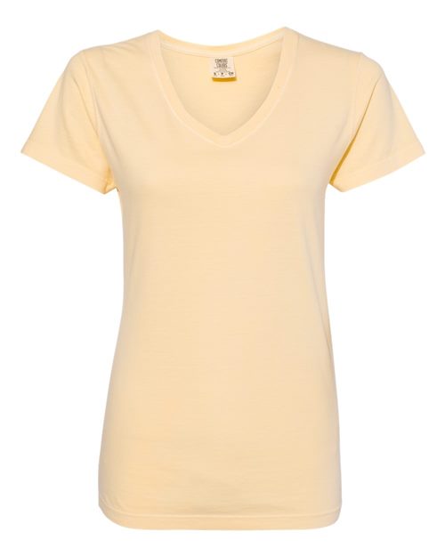 Garment-Dyed Women’s Midweight V-Neck T-Shirt - 3199