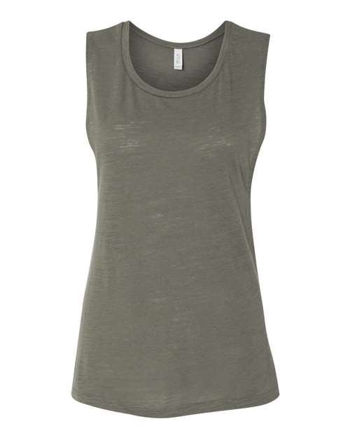 2XL - Women's Flowy Scoop Muscle Tank - 8803