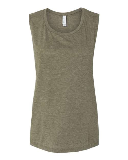 2XL - Women's Flowy Scoop Muscle Tank - 8803