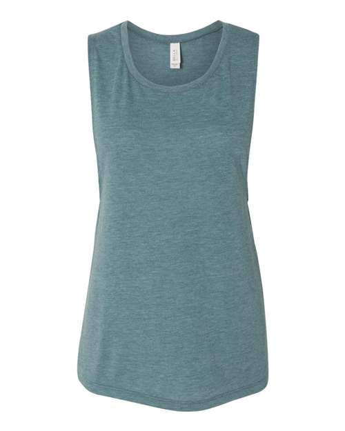 2XL - Women's Flowy Scoop Muscle Tank - 8803