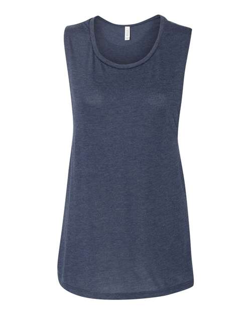 2XL - Women's Flowy Scoop Muscle Tank - 8803