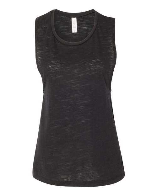 2XL - Women's Flowy Scoop Muscle Tank - 8803