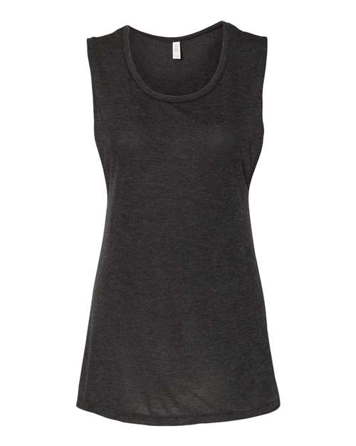 2XL - Women's Flowy Scoop Muscle Tank - 8803