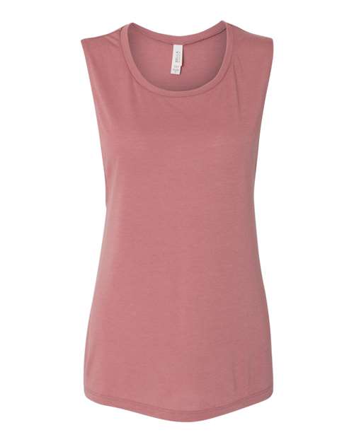 2XL - Women's Flowy Scoop Muscle Tank - 8803