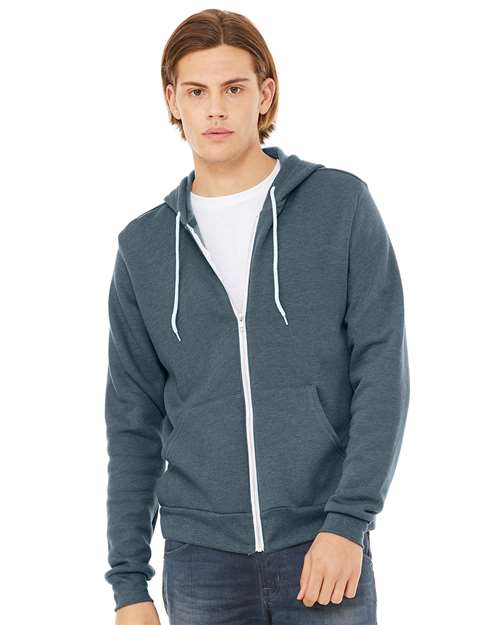 3XL - Sponge Fleece Full-Zip Hoodie - 3739