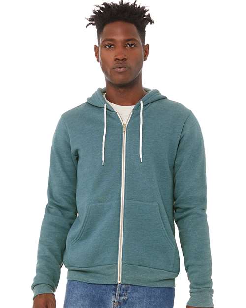 3XL - Sponge Fleece Full-Zip Hoodie - 3739