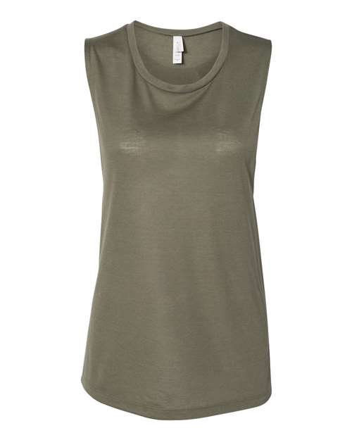 2XL - Women's Flowy Scoop Muscle Tank - 8803