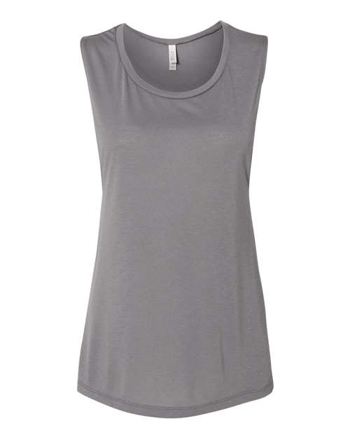 2XL - Women's Flowy Scoop Muscle Tank - 8803